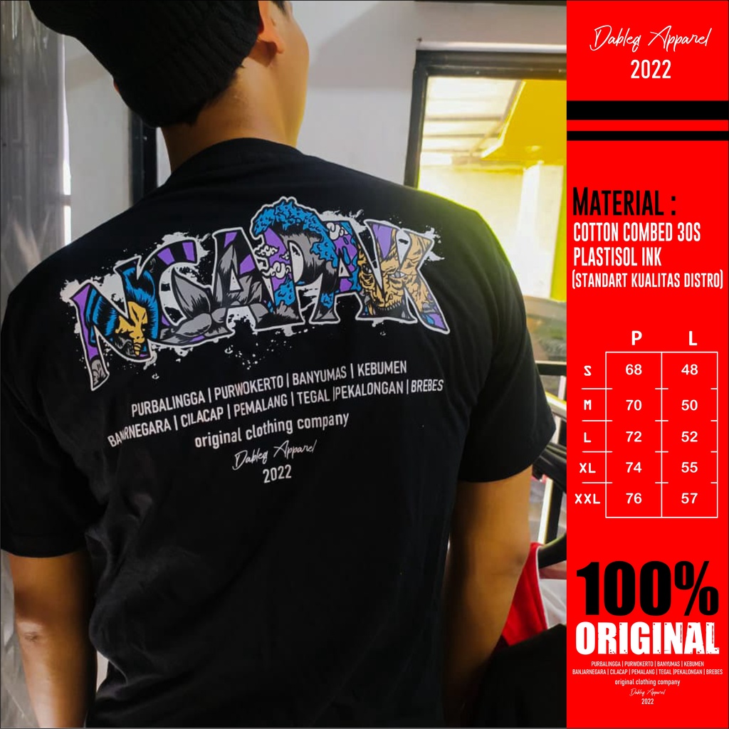Kaos ngapak / Kaos ngapak purbalingga / Kaos WONG NGAPAK