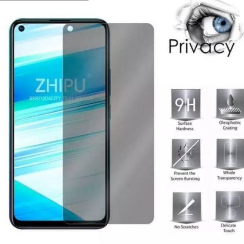 Reno 7 4G Reno 7 5G Reno 7 Z 5G Anti Gores Kaca Anti Spy Privacy Temper Glass Screen Guard Protector Tidak Bisa Buka Kunci Layar Depan