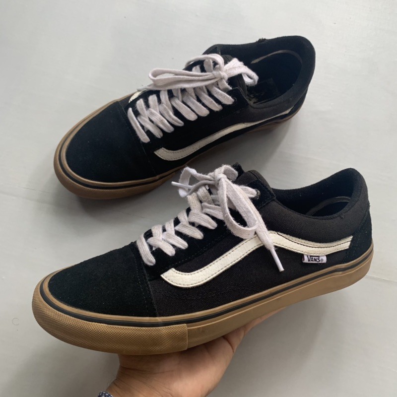 Vans oldskool pro black gum size fit 43 original second