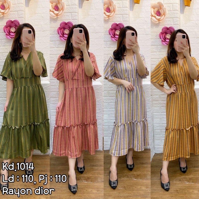 Dress wanita rayon d1or salur kd1014