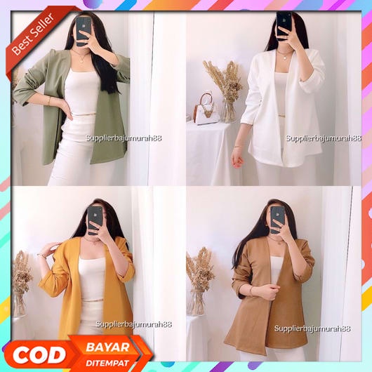 Setelan Blazer Rok Pendek / Set Jas Kerja Rok Pendek / Setelan Blazer  Lookatmeofficial  Hanna Prem