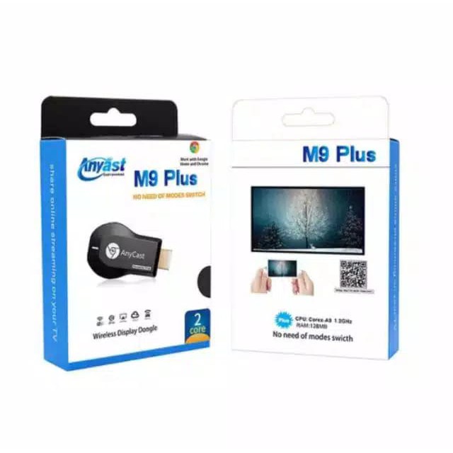 &lt; M.A &gt; WIRELESS DISPLAY DONGLE BIRU ANYAST M9 PLUS