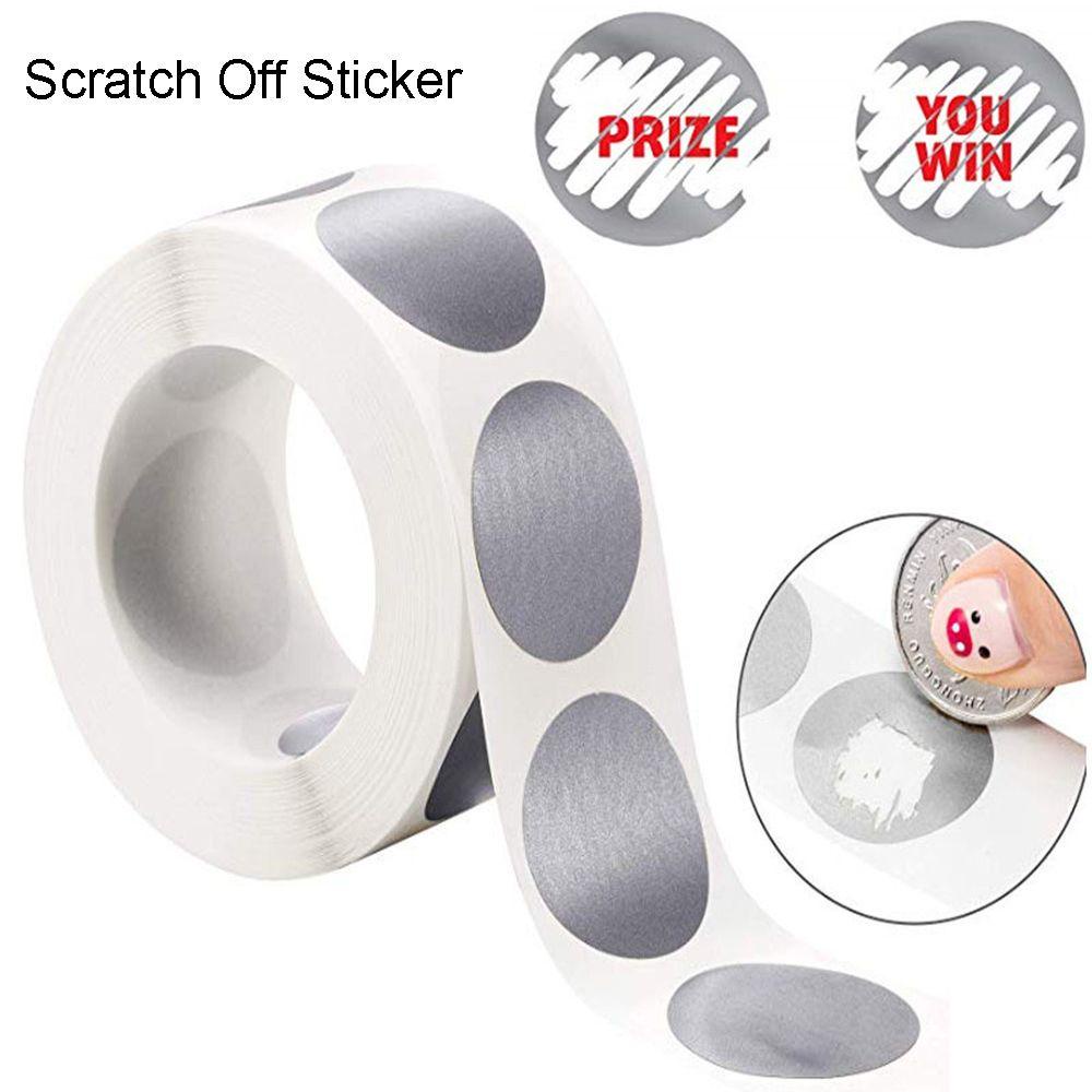 SUYO 300/600 Pcs Scratch Off Sticker Hot Sale business Round party supplies Labels