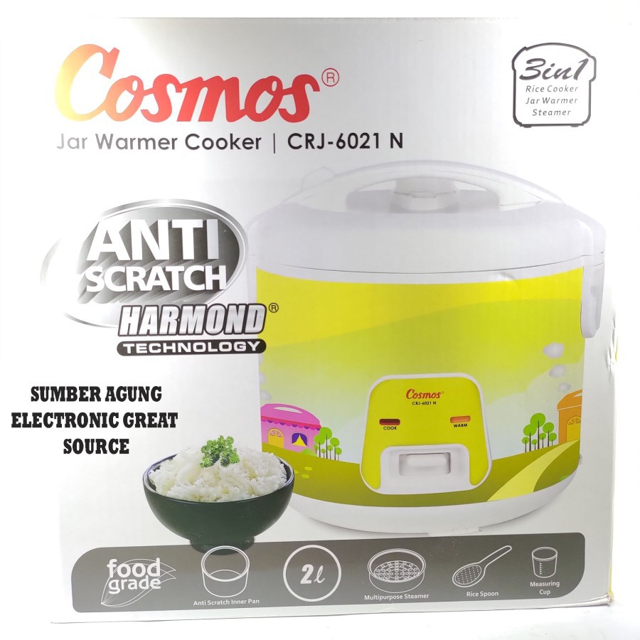 Cosmos CRJ6021 6021 Harmond Anti Gores Magic Jar Warmer Steamer Cooker