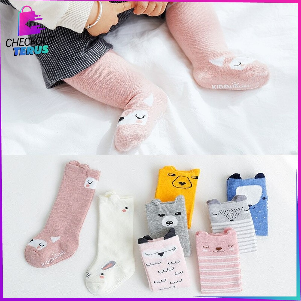 CT P6 Kaos Kaki Anak Bayi Panjang Kaos Kaki Anti Slip Anak Bayi Kaos Kaki Motif Lucu Kaos Kaki Fashion Korea Socks Import Murah