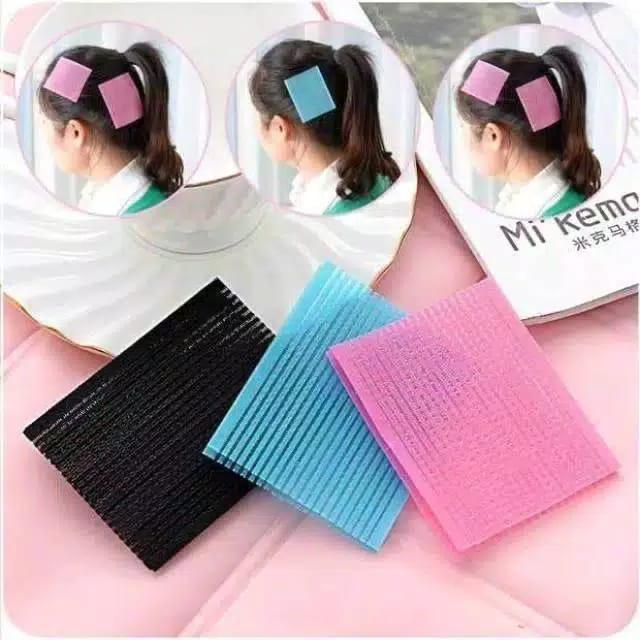 Hair Velcro Perekat poni Import penahan poni bentuk pita dan kupu warna warni