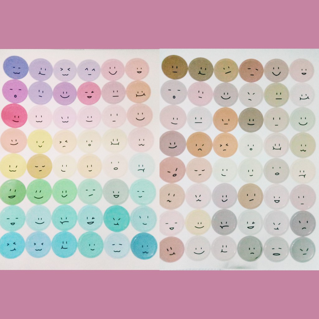 

Face Stickers Smiley/ Journal Sticker/Scrapbook/ DIY Craft/BUJO