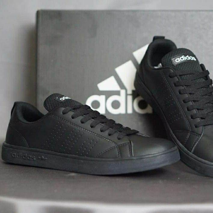 Sepatu Adidas Neo Advantage Grade Original Sneakers Pria Wanita Traning FullBlack Sepatu Kerja Hita