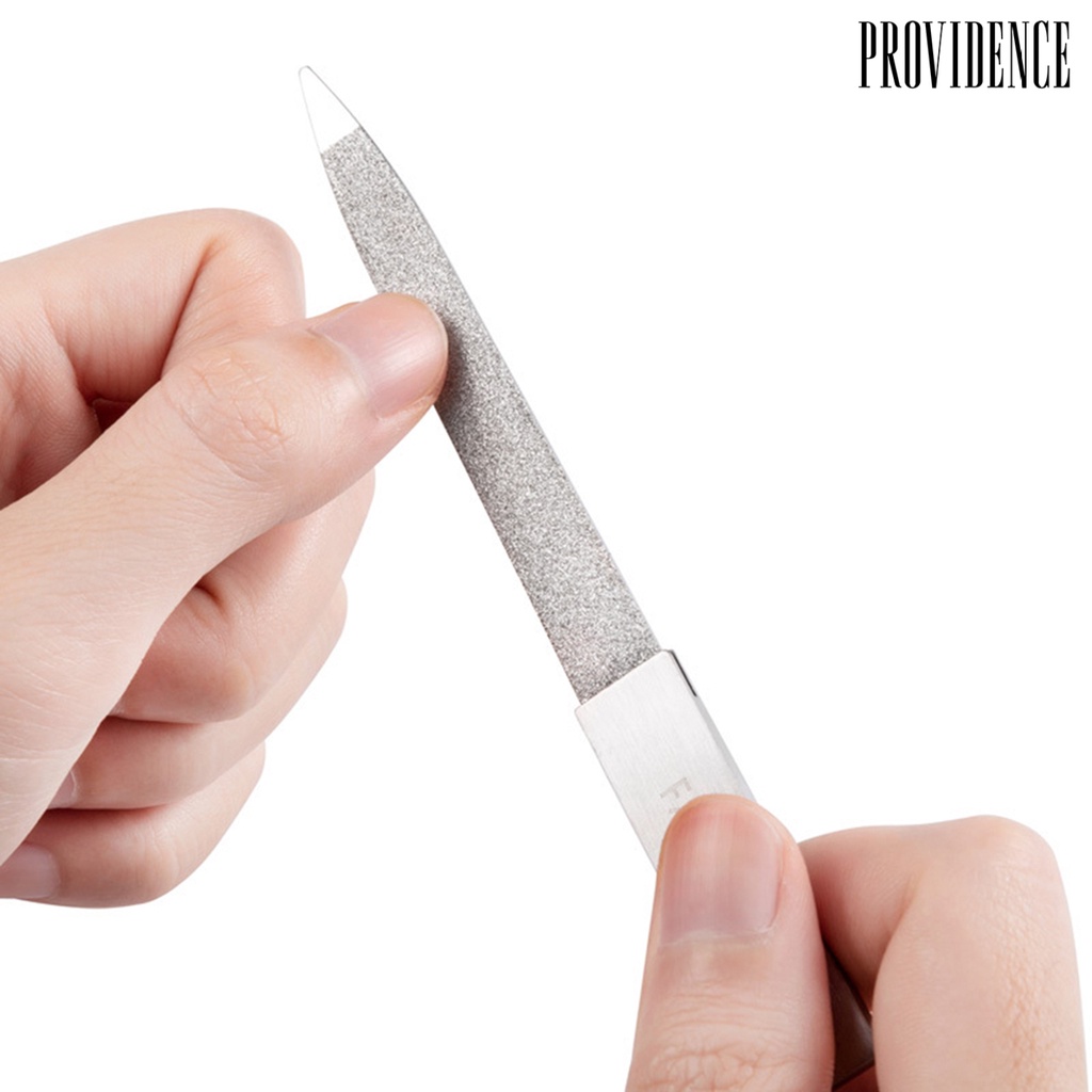 Providence Stainless Steel Nail Art File Cuticle Pusher Remover Double Sides Scrub Buffer