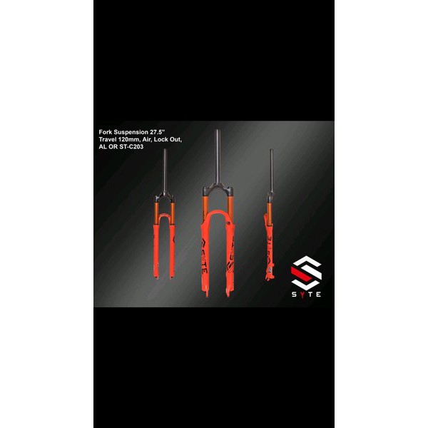 NEW Fork 27.5 SYTE Air Travel 120 Lock QR