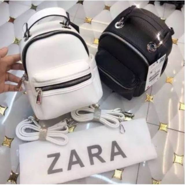 GBJ09 BACK PACK ZARA WITH POCKET IMPORT RANSEL WANITA