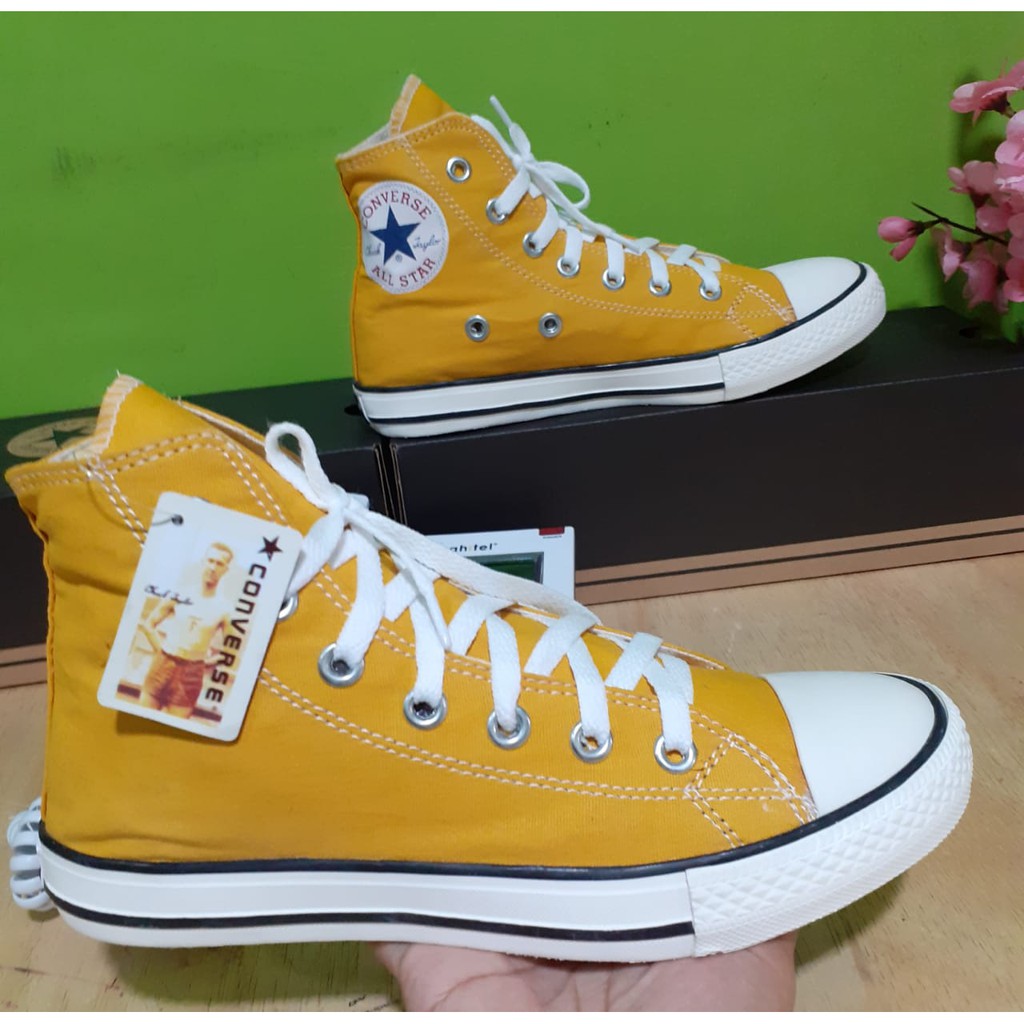 Sepatu Convers All_Star Kuning Tinggi/Boot The Best Quality sun flower hight