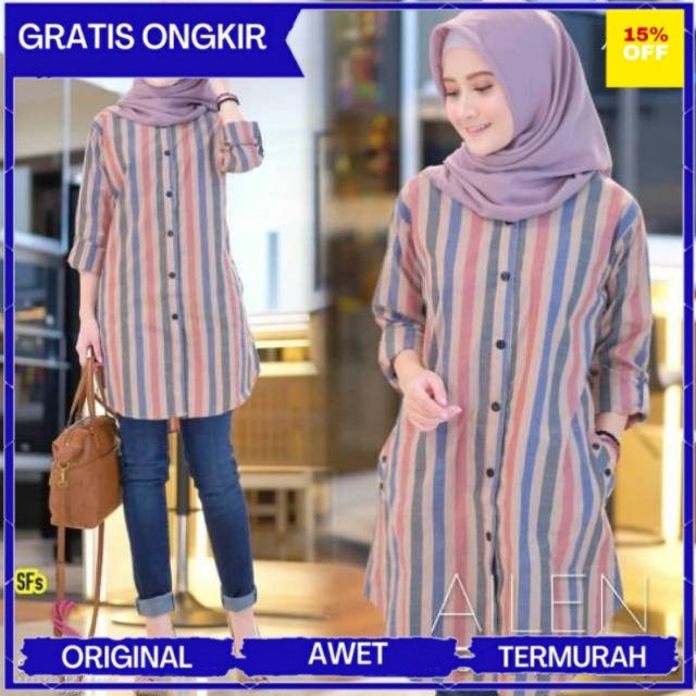 TERBARU DAN TERLARIS AILEN TUNIK SALUR /TUNIK SALUR LENGAN PANJANG