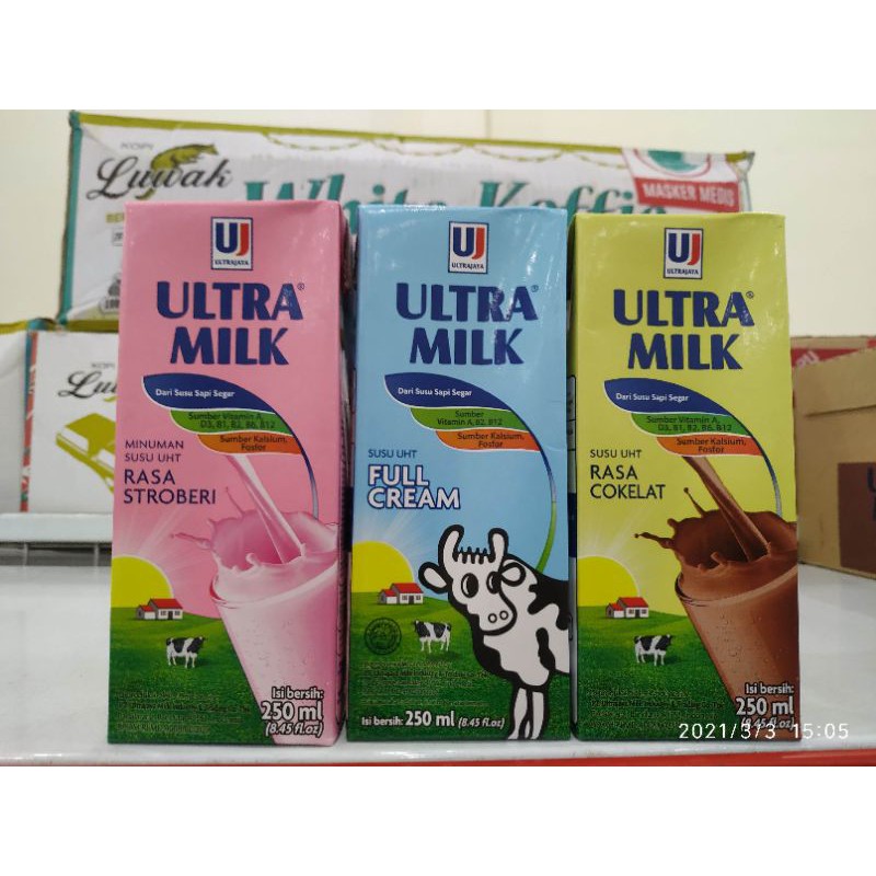 

susu ultra UHT 250ml