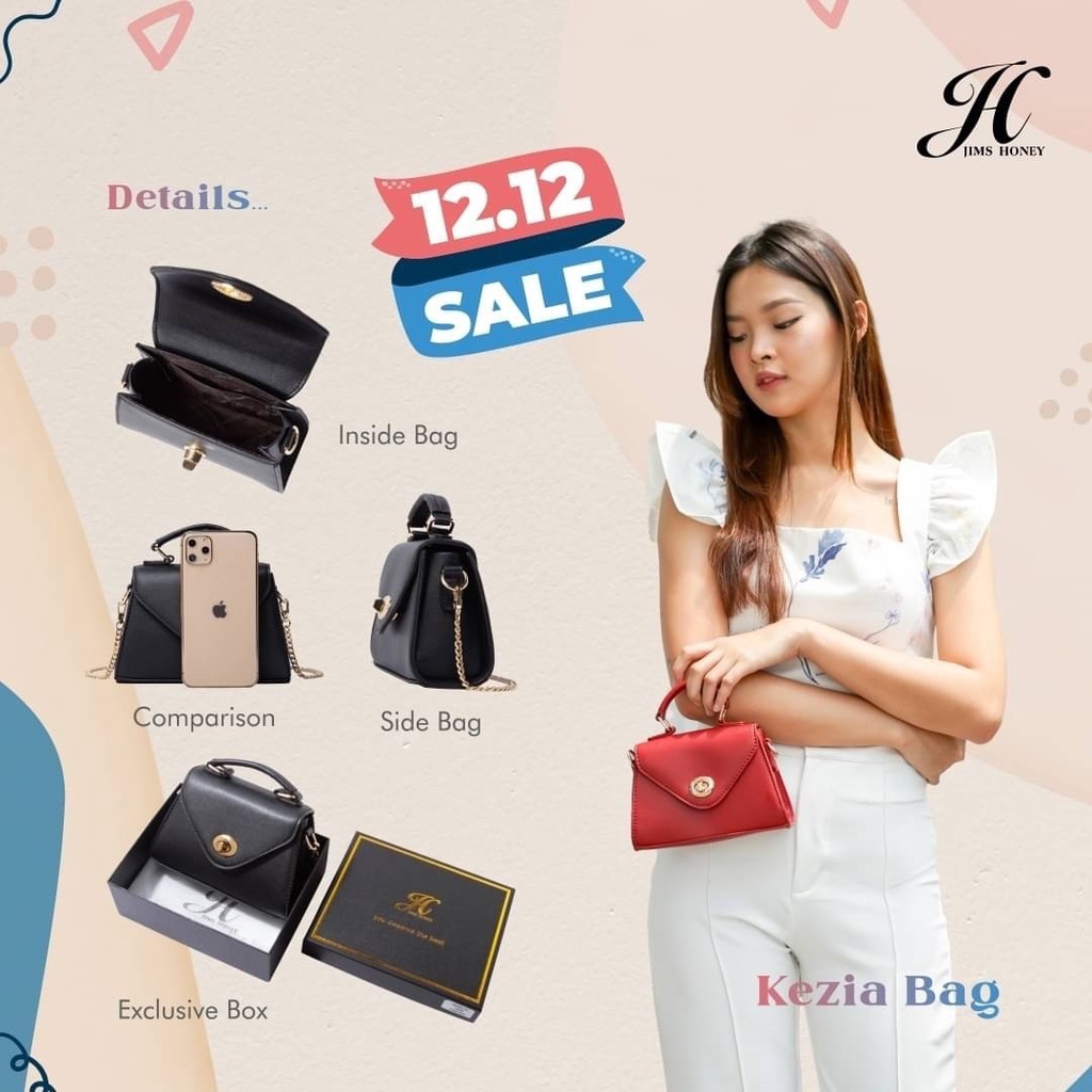 12.12 BIG SALE KEZIA BAG FREE ELSA CARD HOLDER