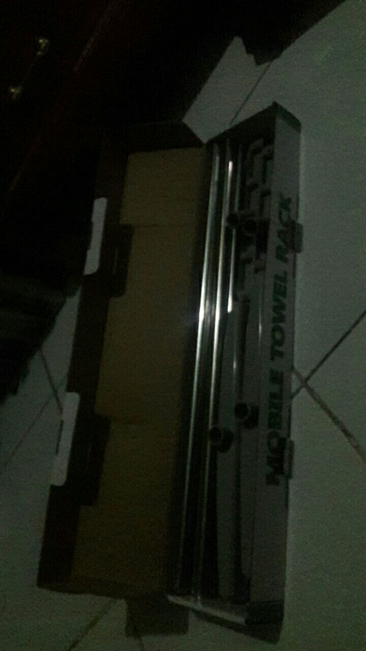 Rak Jemuran Handuk Aluminium 5 Baris Minimalis - Mobile Towel Rack