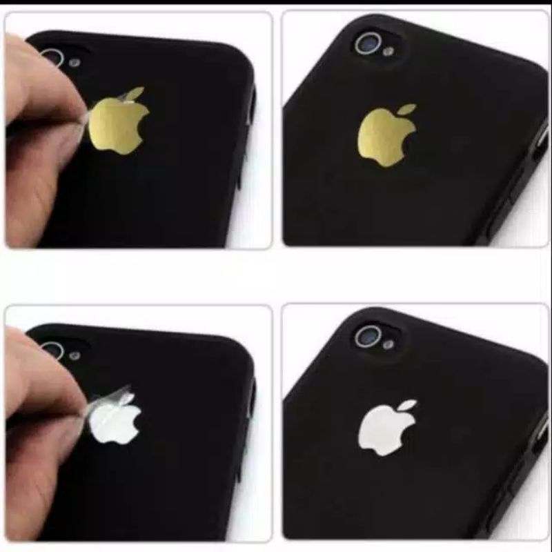 

stiker apple original isi 4pcs
