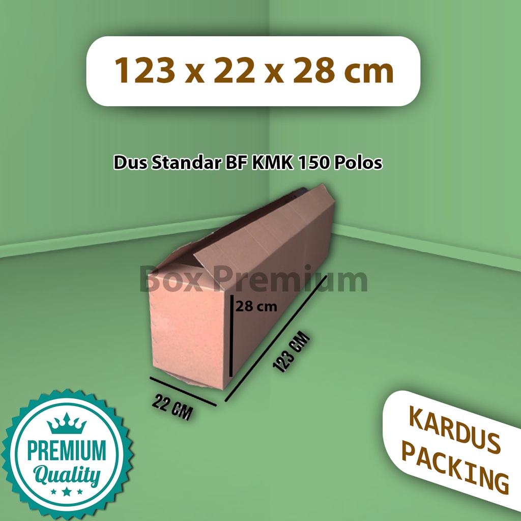 

{ISI 5 pcs} Kardus Dus Box Packing Pindahan BFlute KMK 150 123x22x28 cm Besar Kuat