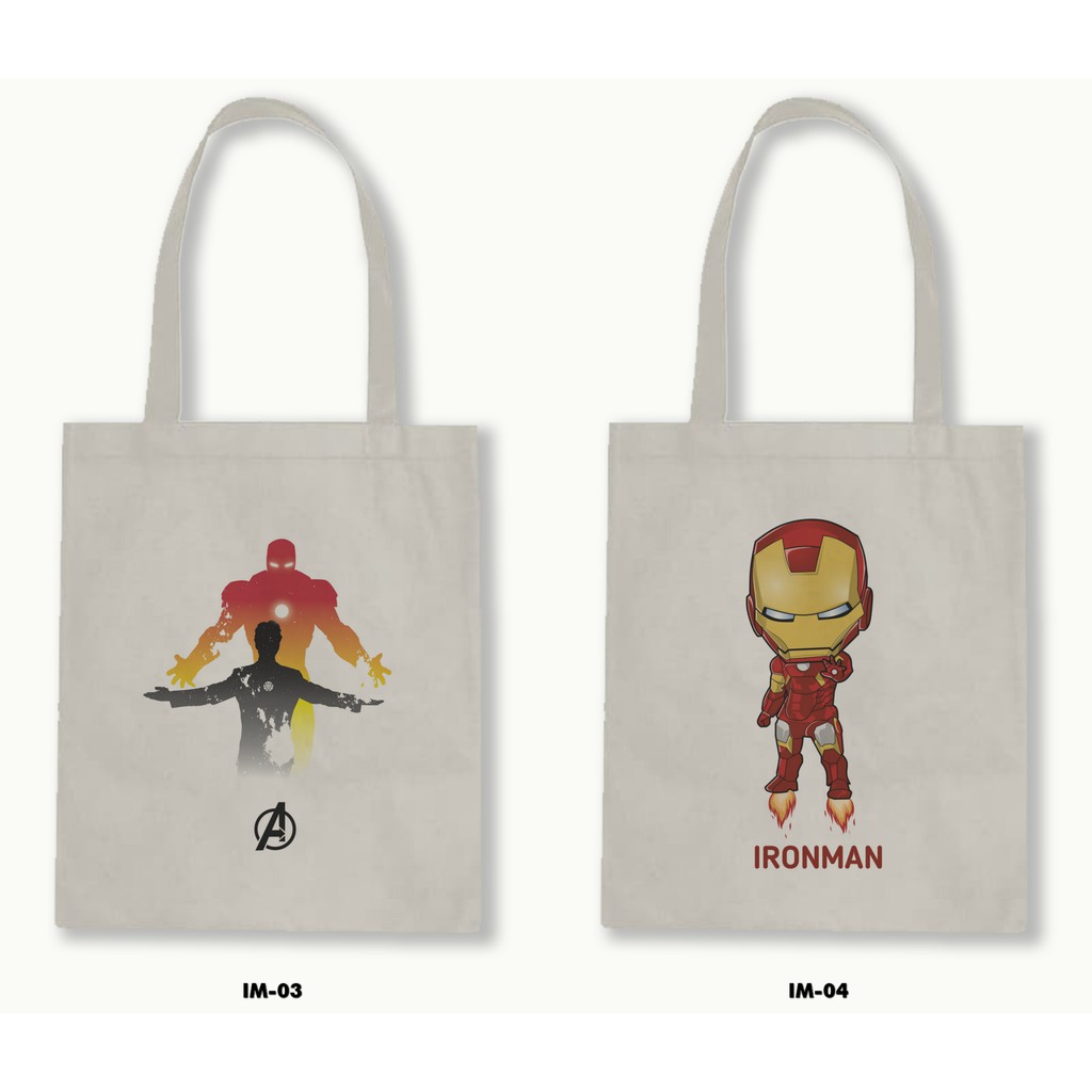 TOTE BAG BLACU - IRON MAN