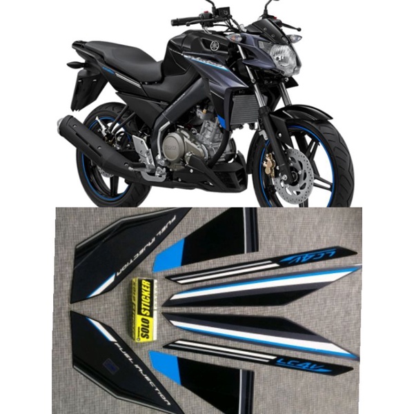 STIKER STRIPING VIXION 2015 HITAM BIRU