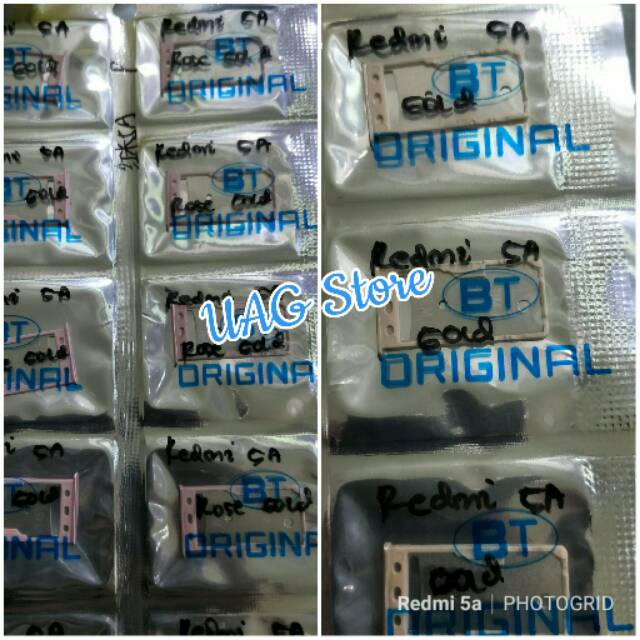 Sim Tray/Sim Lock/Tempat Kartu/Slot Kartu Redmi 5a