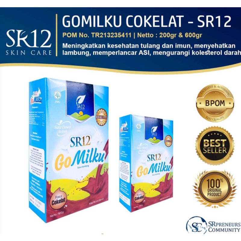 

Gomilku SR12 susu kambing penuh manfaat cocok u smua usia berat 600 gr