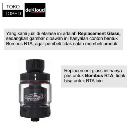 [AN] kaca BOMBUS RTAx Replacement warna glass bening