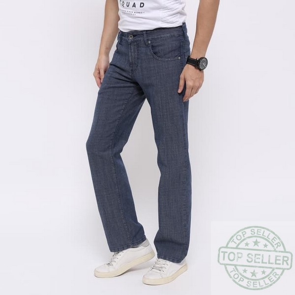 (Celana Murah) Edwin Celana Jeans EDW-115-06 Aston Regular Fit Pria Panjang Biru - Biru, 30 |DXT