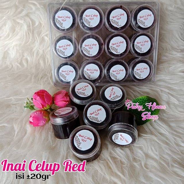 Inai celup red dan maron