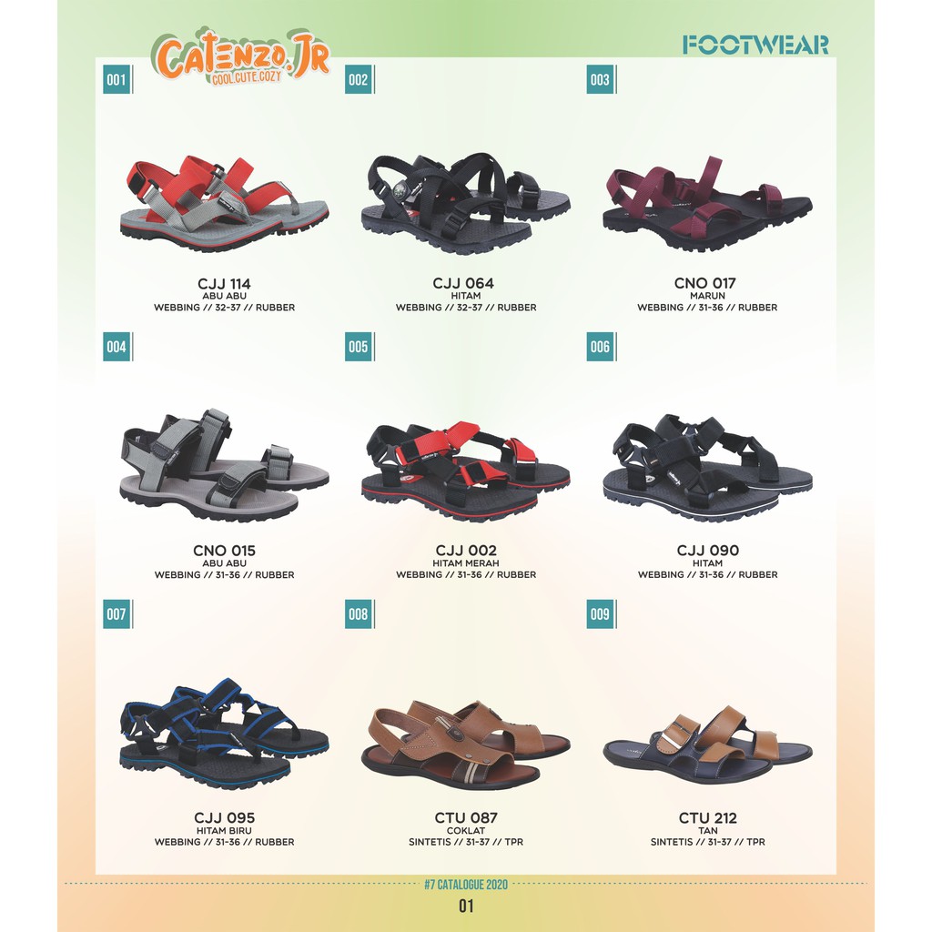 SENDAL GUNUNG ANAK LAKI LAKI , SENDAL ANAK  CATENZO