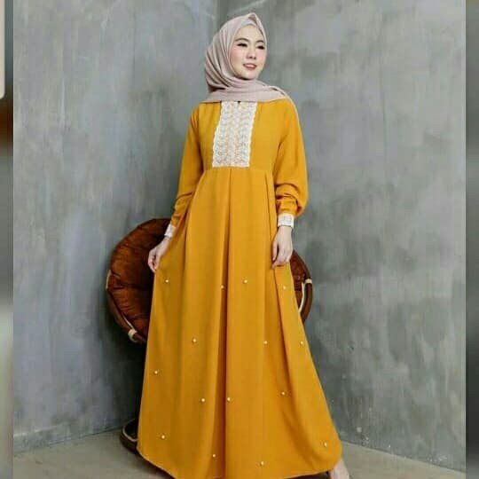 Gamis Syar'i asdf Gamis Syari Terbaru Lebaran Fashion Muslim Dress COD Premium Ramadhan Y8J5