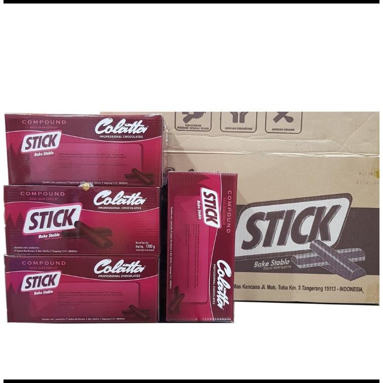 Colatta Chocolate Stick -- Cokelat Stik 8x1,2Kg -- Gosend/Grab Only!!