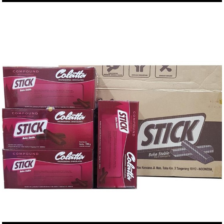 Colatta Chocolate Stick -- Cokelat Stik 8x1,2Kg -- Gosend/Grab Only!!