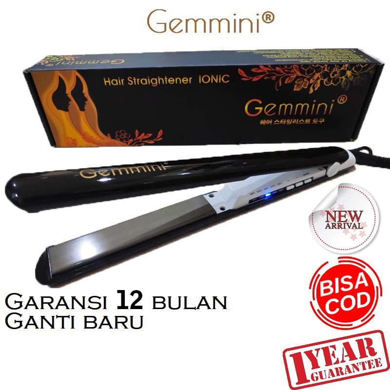 Gemmini Super Panas 921 catokan rambut smoothing 4in1