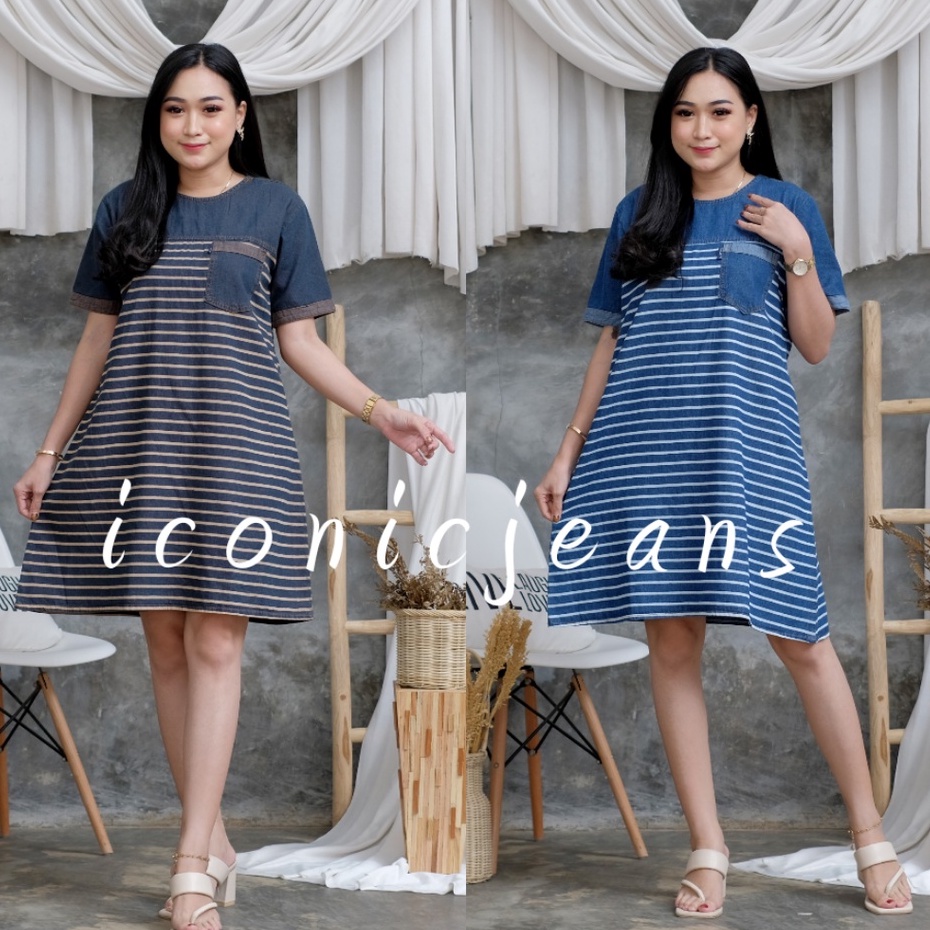 RACHEL BROWN DENIM DRESS SERIES / DRESS JEANS WARNA COKLAT