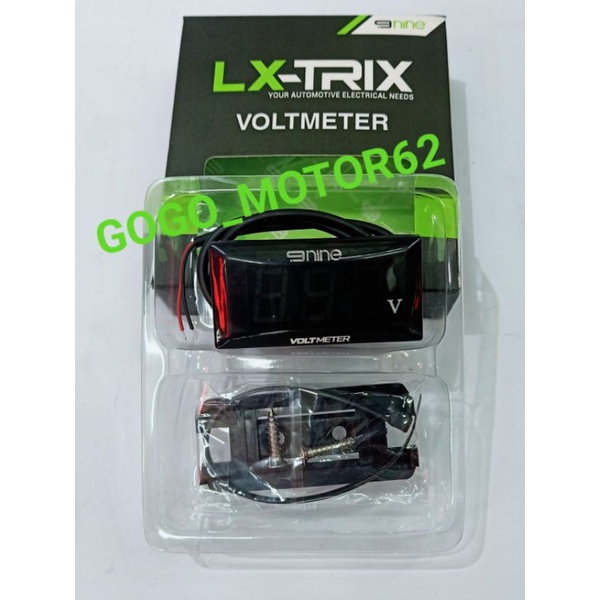Voltmeter Aki Pengukur Tegangan Voltase Aki 9nine Luminos Universal
