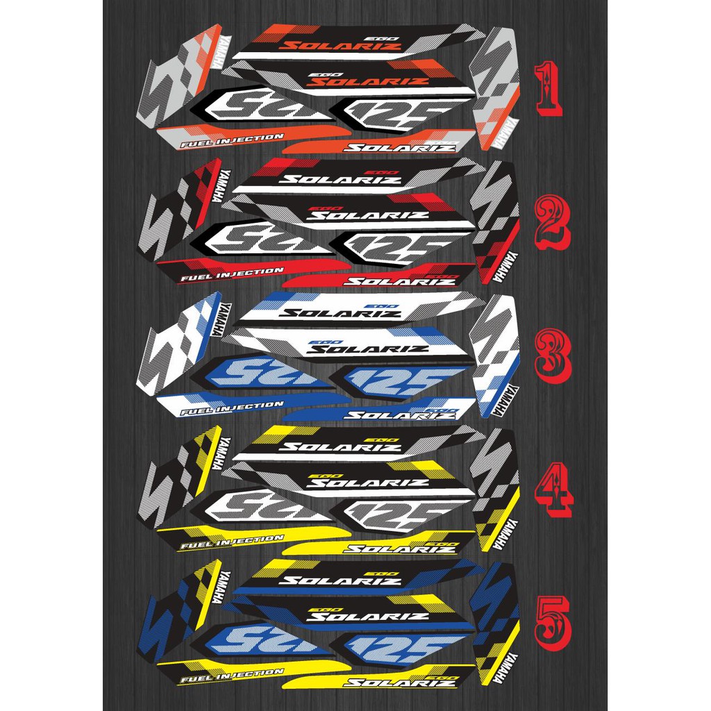 STIKER STRIPING DECAL MIO M3/MIO Z SOLARIZ 001