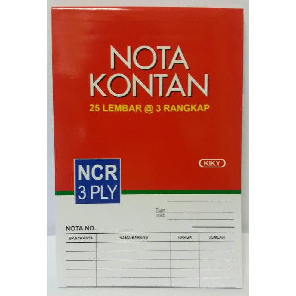 

Termurah Kiky Buku Nota Kontan 3 Ply Kecil Offic