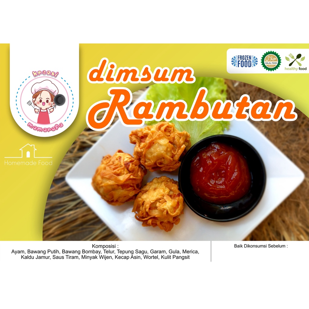 

dimsum rambutan kreasi mamarafa X rafa shop 031