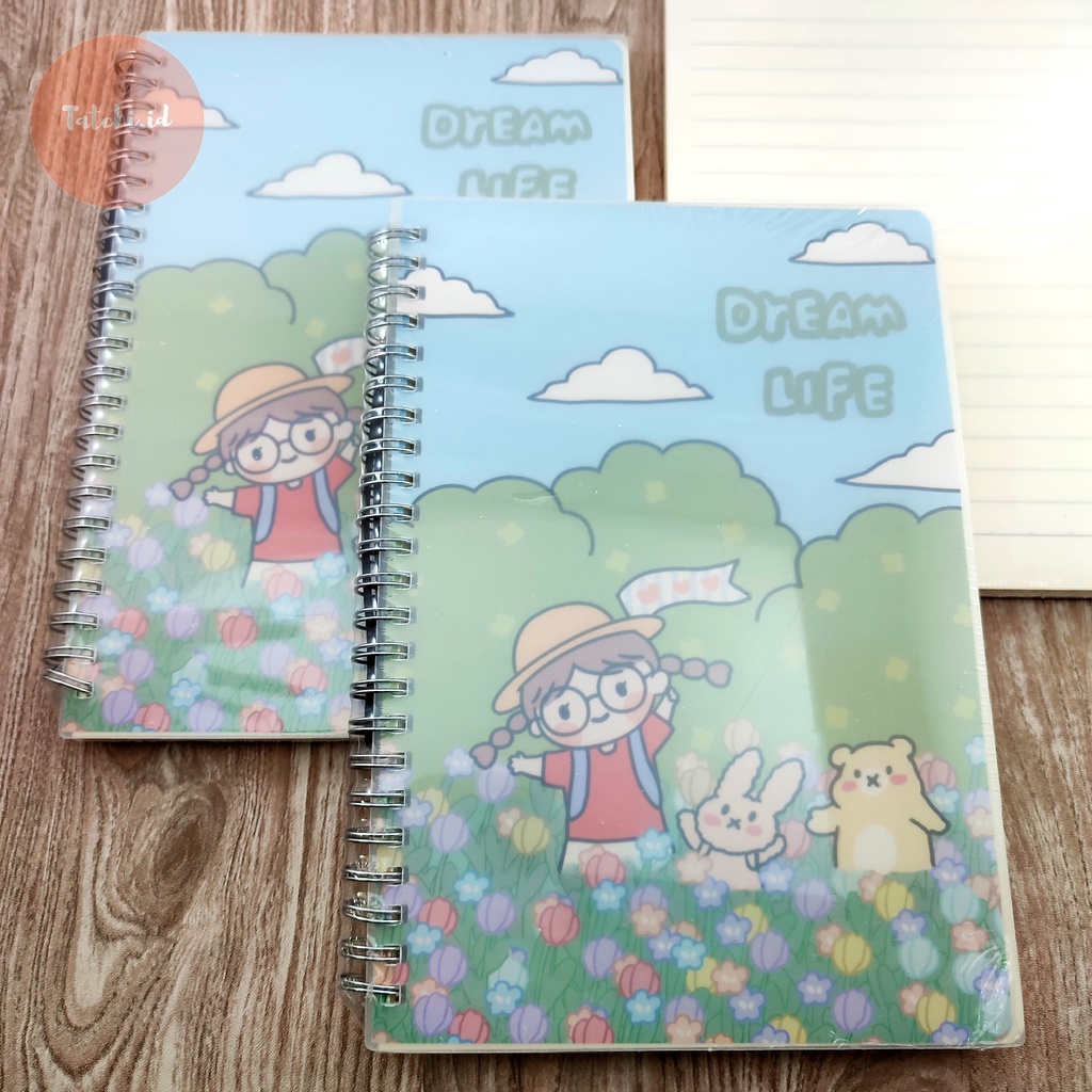 

Little Girl Outing Spiral Notebook Ruled/ Buku Spiral Bergaris A5