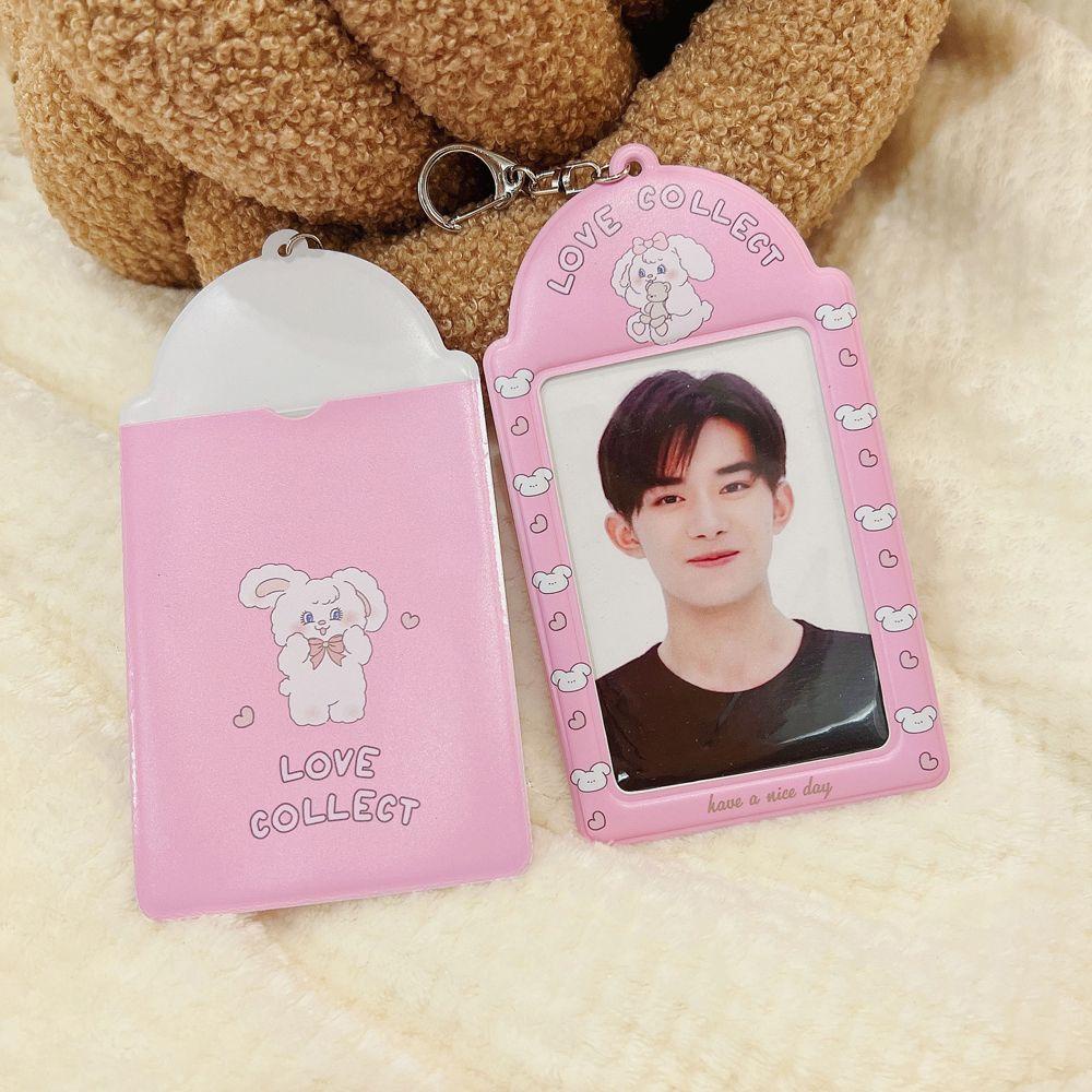 Mxbeauty Photocard Holder Collect Case Organizer ins Card Album Siswa Stationary Idol Tempat Penyimpanan Foto 3inch Gantungan Kunci