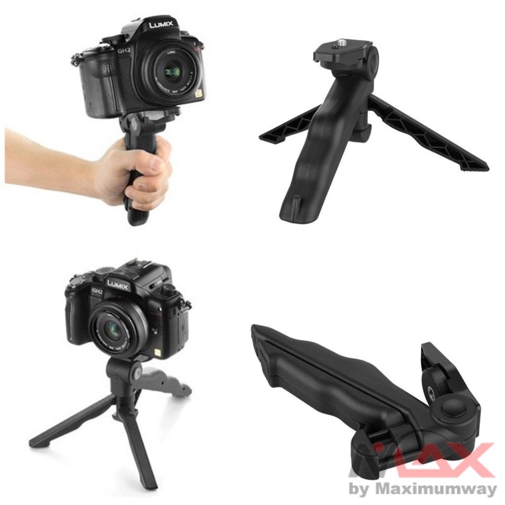 TaffSTUDIO Mini Foldable Folding Tripod Stand - CP-GP264 Warna Hitam