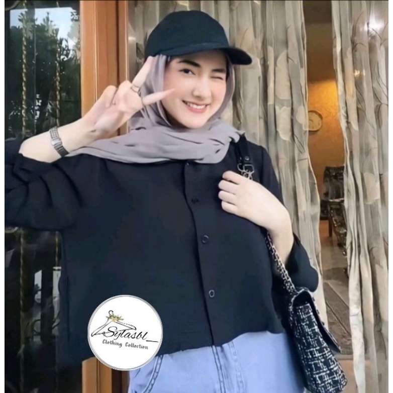 KEMEJA CROP CRINKLE / HANIN CROP