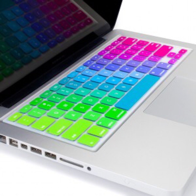 Keyboard Colorful Rainbow Pelangi Warna Warni Cover Protector Penutup Pelindung Macbook Air M1 13.3 Inch Gen 4 2020 A2337