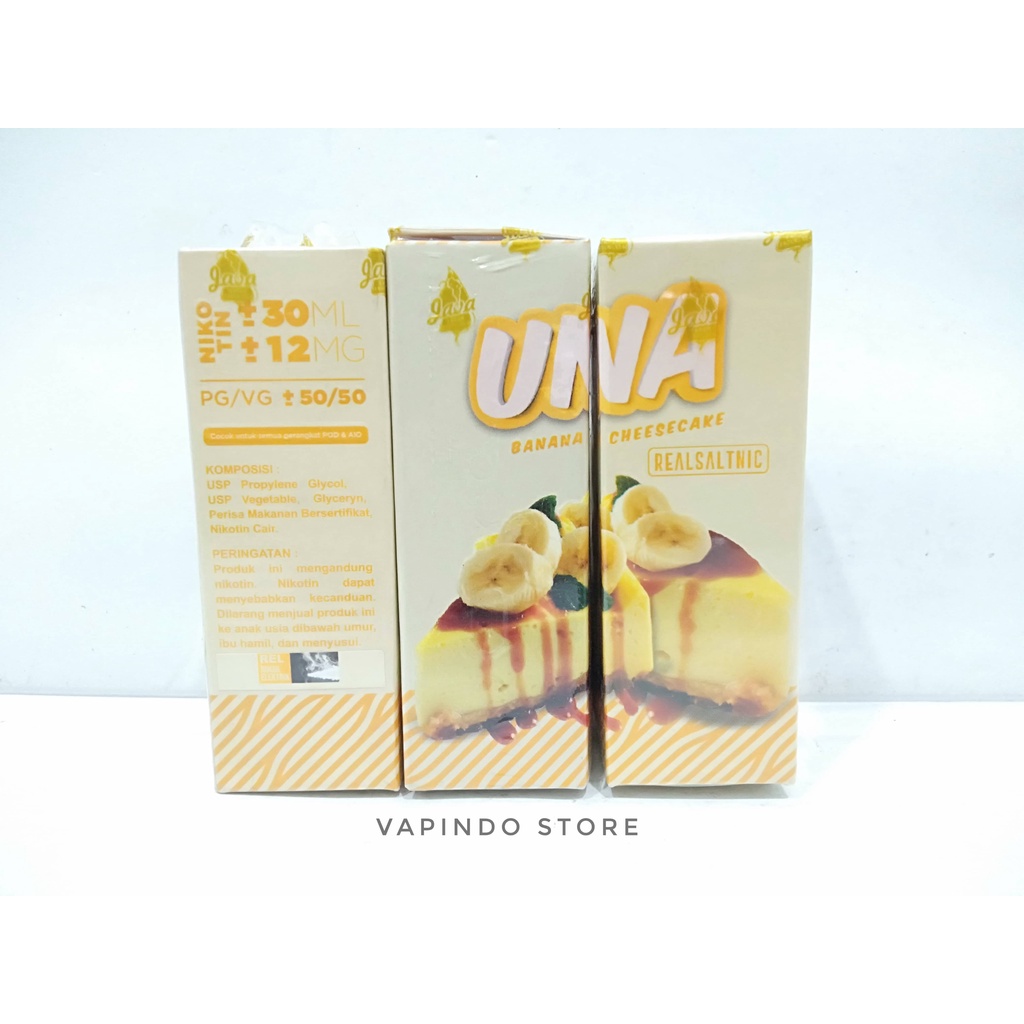 NIC 12MG UNA BANANA CHEESECAKE SALT 30ML NIC BY VAPOR KING