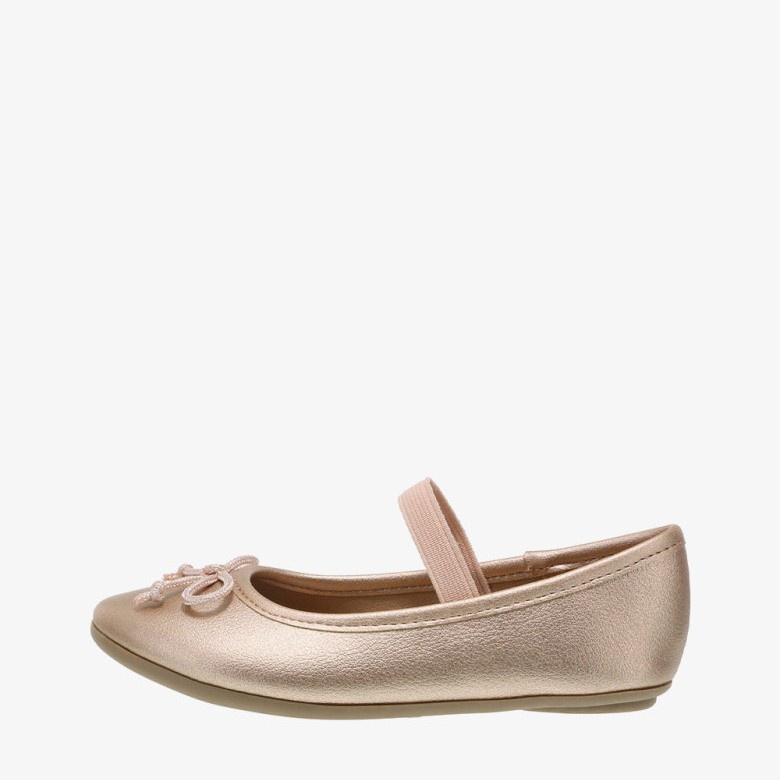 Sepatu Anak Zoe and Zac Girls' Toddler FAE String Tie Flat Rose Gold