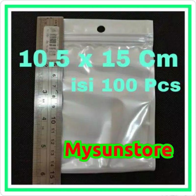 Plastik Ziplock 10.5x15Cm Plastik Klip Plastik Kemasan 10.5x15 Cm isi100 Pcs Mysunstore