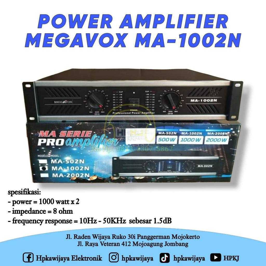 POWER AMPLIFIER MEGAVOX MA-1002 Power Amplifier Megavox Ma 1002