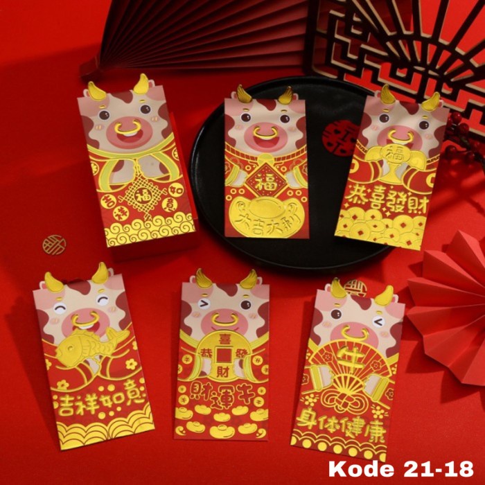 

Menyurat-Surat- Grosir Angpao 3D Sapi Kerbau Imlek Sincia 2021 Kuping Panjang Kode 21 - Kuping 21-18