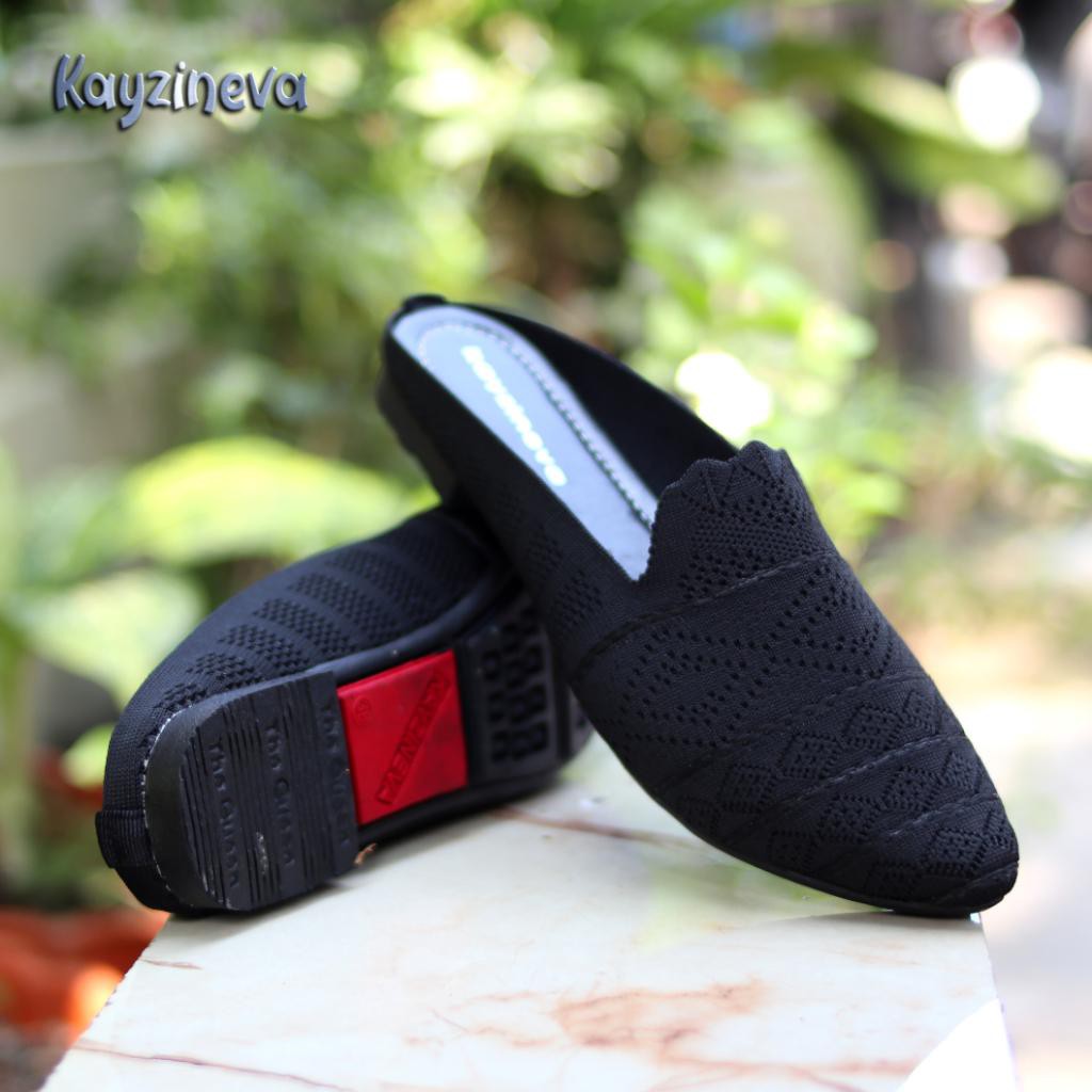 KAYZINEVA Sepatu Flat Wanita Safari Rajut  (HY45)